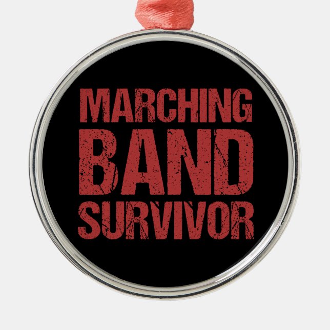 Marching Band Survivor Metal Tree Decoration (Front)