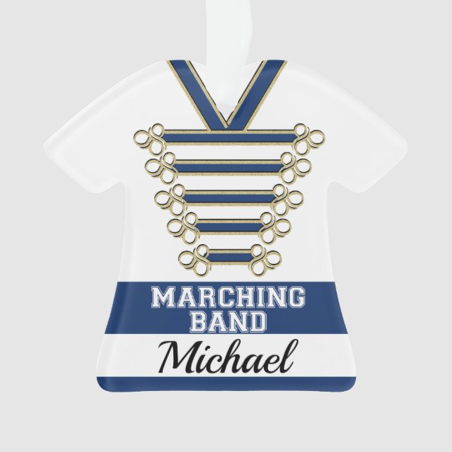 Marching Band Uniform with Photo Ornament (Front)
