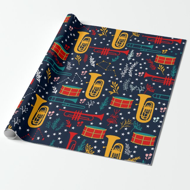 Marching Band Wrapping Paper (Unrolled)