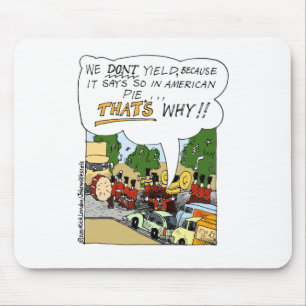 Marching Band Yields Funny Offbeat Cartoon Gifts Mouse Pad