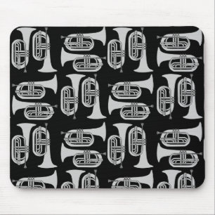 Marching Baritone Crosshatch Mouse Pad