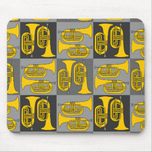 Marching Baritone Crosshatch Mouse Pad