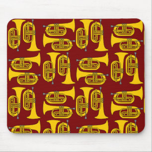 Marching Baritone Crosshatch Mouse Pad