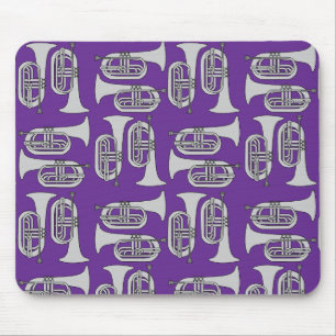 Marching Baritone Crosshatch Mouse Pad