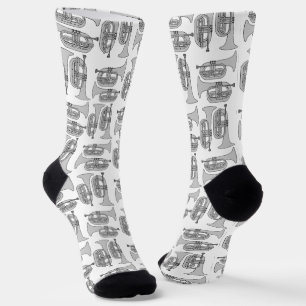 Marching Baritone Crosshatch Socks