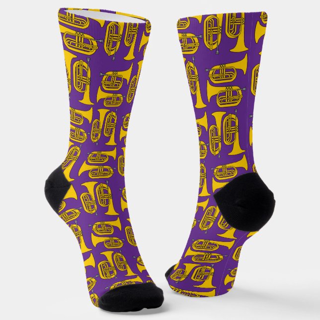 Marching Baritone Crosshatch Socks (Angled)