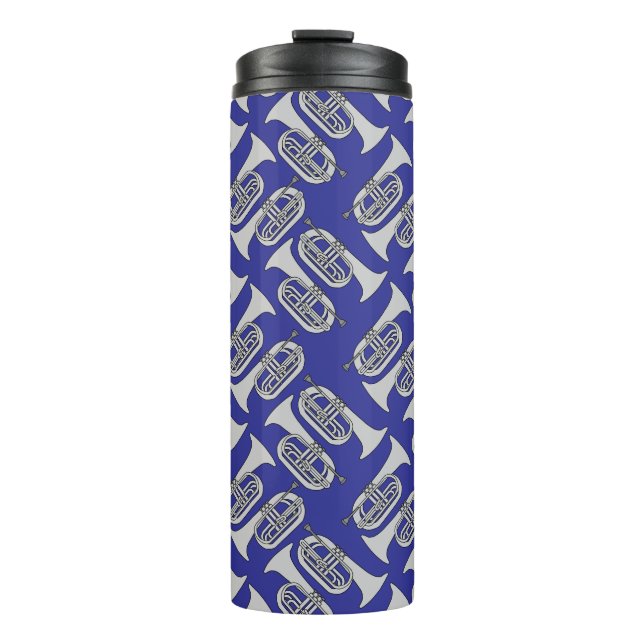 Marching Baritone Crosshatch Thermal Tumbler (Front)