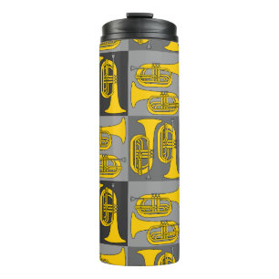 Marching Baritone Crosshatch  Thermal Tumbler