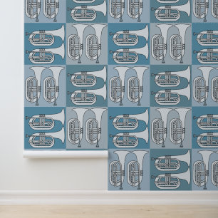 Marching Baritone Crosshatch Wallpaper