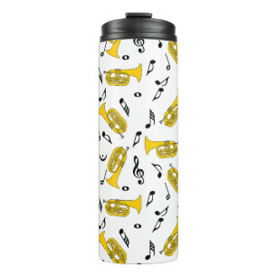*Marching Baritone Music Notes Thermal Tumbler