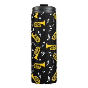*Marching Baritone Music Notes Thermal Tumbler