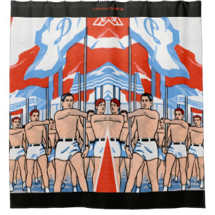 Marching Boys Shower Curtain