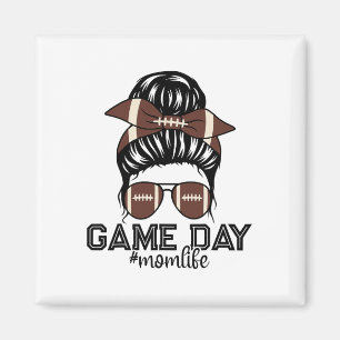 Marching Nd Footll Game Day Messy Footll Lovers Mo Magnet