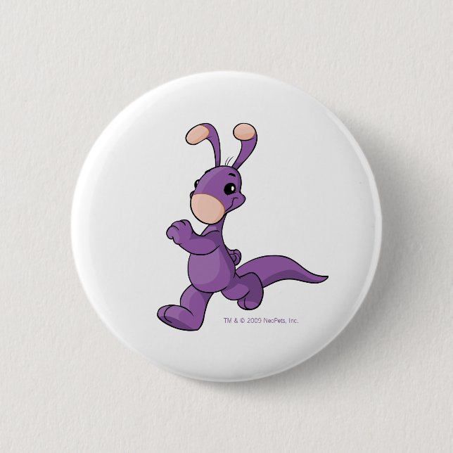 Marching purple Blumaroo 6 Cm Round Badge (Front)
