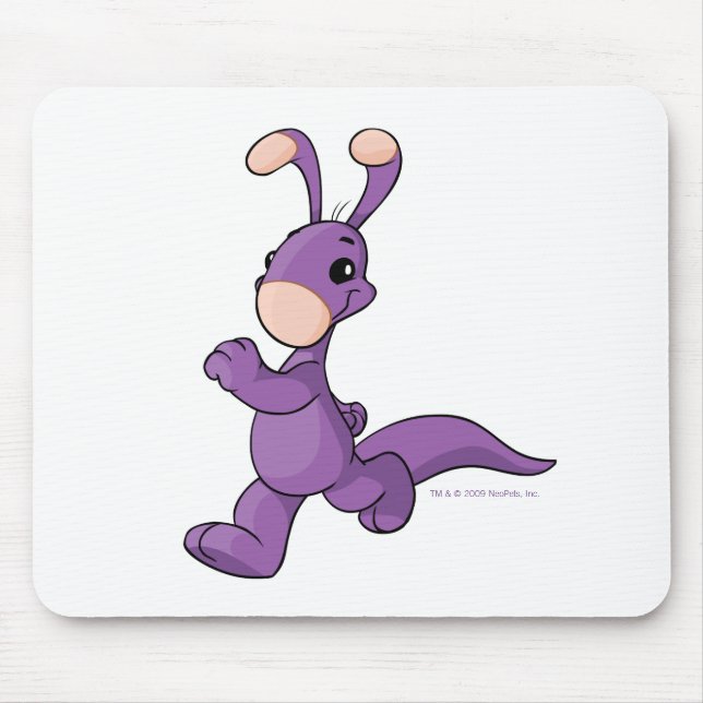 Marching purple Blumaroo Mouse Pad (Front)
