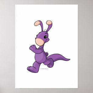 Marching purple Blumaroo Poster