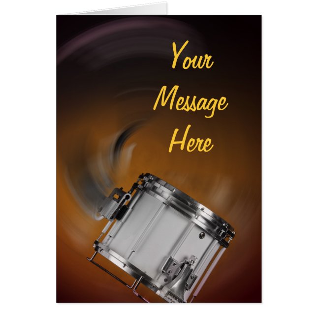 Marching Snare Drum on Gold (Front)