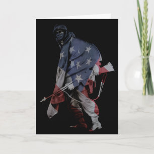 marching soldier : happy veteran's day card