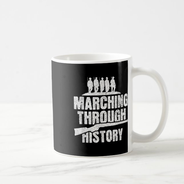 Marching Through History - Civil War Reenactment  Coffee Mug (Right)