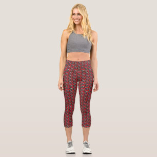 Marchosias Serpent-tail Wolf-Creature Capri Leggings
