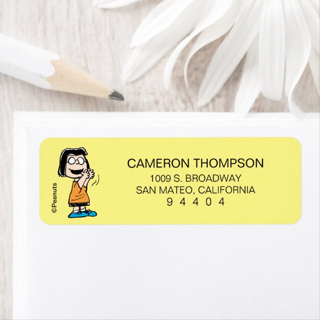 Marcie Clapping Return Address Label (Insitu)
