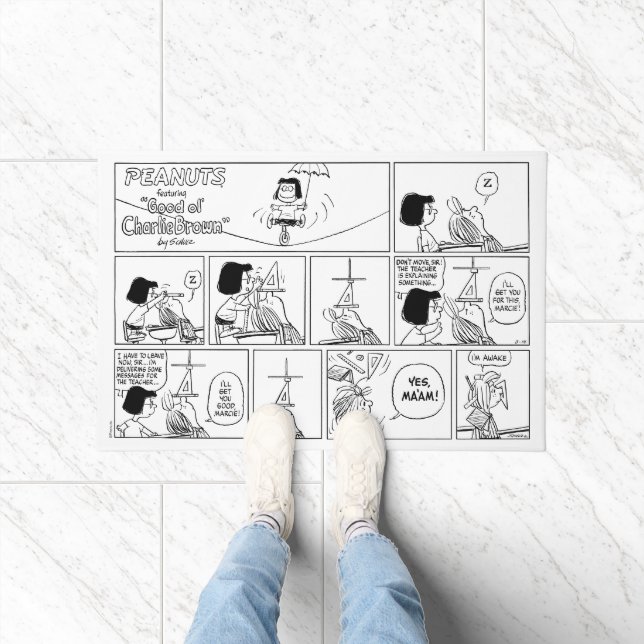 Marcie & Peppermint Patty In The Classroom Doormat (Indoor)