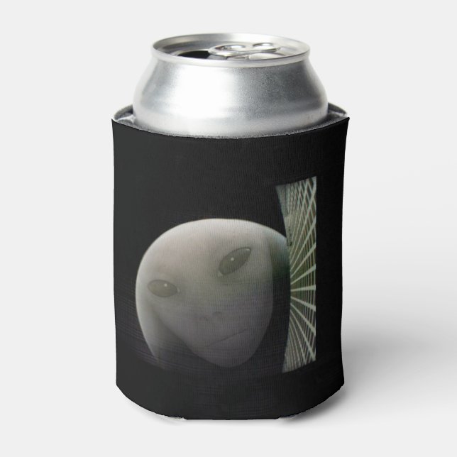 MarCO CubeSat Alien Mars Farewell Can Cooler (Can Front)