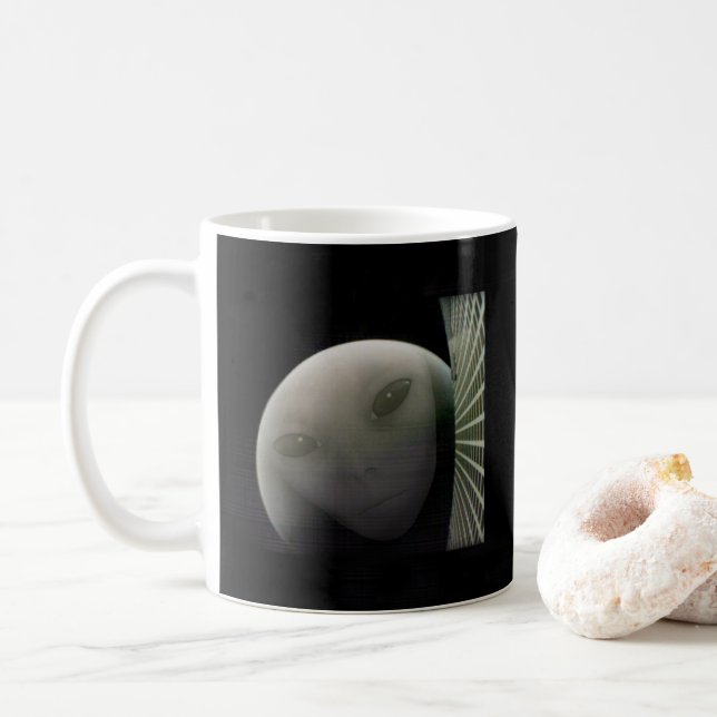 MarCO CubeSat Alien Mars Farewell Coffee Mug (With Donut)
