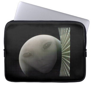 MarCO CubeSat Alien Mars Farewell Laptop Sleeve