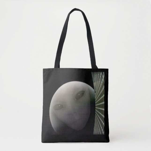MarCO CubeSat Alien Mars Farewell Tote Bag (Front)