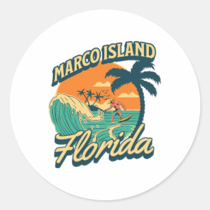 Marco Island _3 Classic Round Sticker