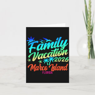 Marco Island Beach Florida Family Vacation Summer Card
