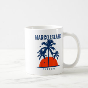 Marco Island Beach Florida Ocean Surfing Surfboard Coffee Mug