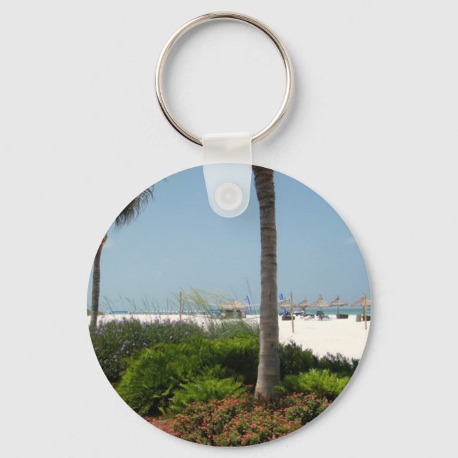 "Marco Island, FL" Key Ring (Front)