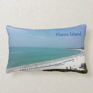 Marco Island Florida Beach Gulf Of Mexico Lumbar Cushion