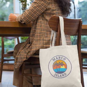 Marco Island, Florida Faded Classic Style Tote Bag