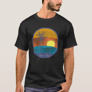 Marco Island Florida Faded Distressed Retro Sunset T-Shirt