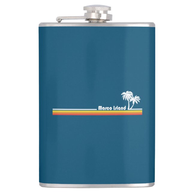 Marco Island Florida Hip Flask (Front)
