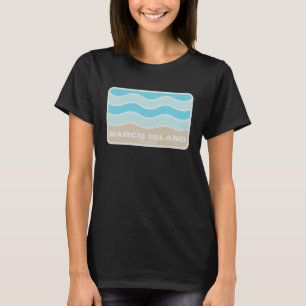 Marco Island Florida Retro FL Waves Beach Souvenir T-Shirt