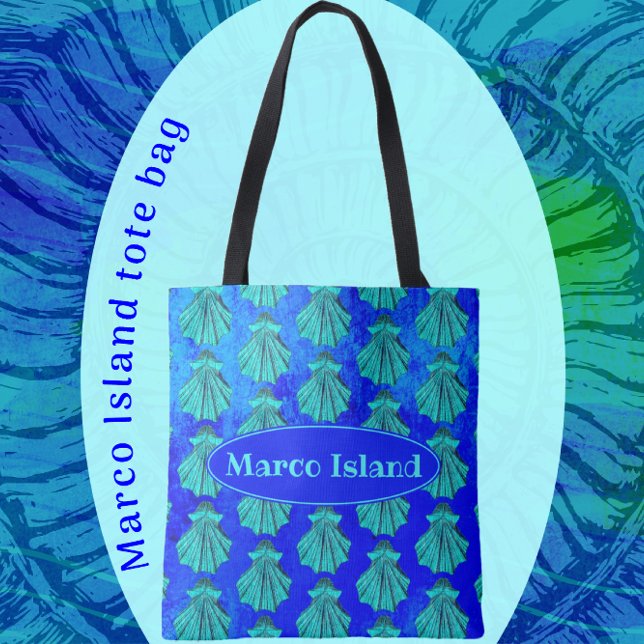 Marco Island Florida Sea Shell Nature Art Tote Bag (Creator Uploaded)