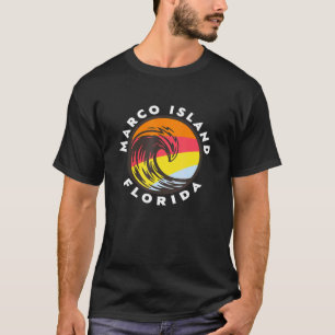 Marco Island Florida Vacation Souvenir Ocean Wave T-Shirt