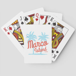 Marco Island Florida Vacation Vintage USA Playing Cards