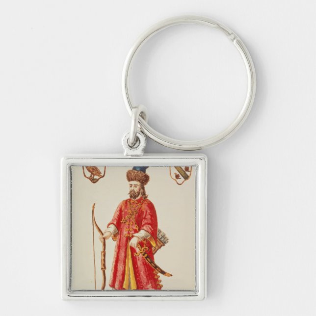 Marco Polo  dressed in Tartar costume Key Ring (Front)