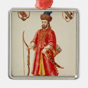 Marco Polo  dressed in Tartar costume Metal Ornament