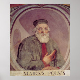 Marco Polo from the 'Sala del Mappamondo' Poster