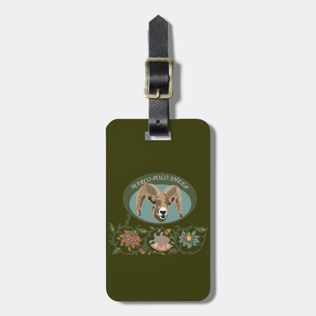marco polo sheep luggage tag (Front Vertical)