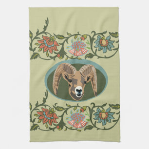 marco polo sheep tea towel
