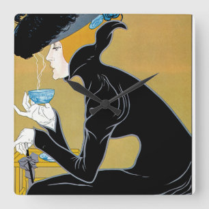 Marco Polo Tea Square Wall Clock