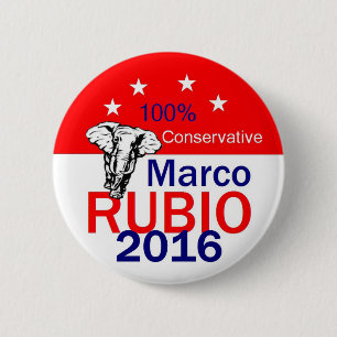 Marco RUBIO 2016 6 Cm Round Badge