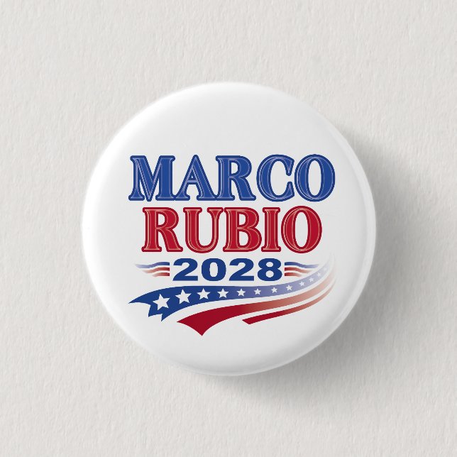 Marco Rubio 2028 (3st) 3 Cm Round Badge (Front)